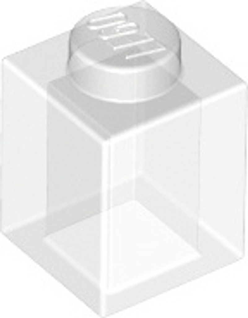 50x Stein 1x1, Transparent