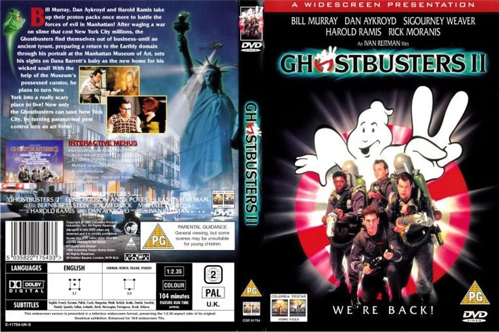 Dvd Ghostbusters 2