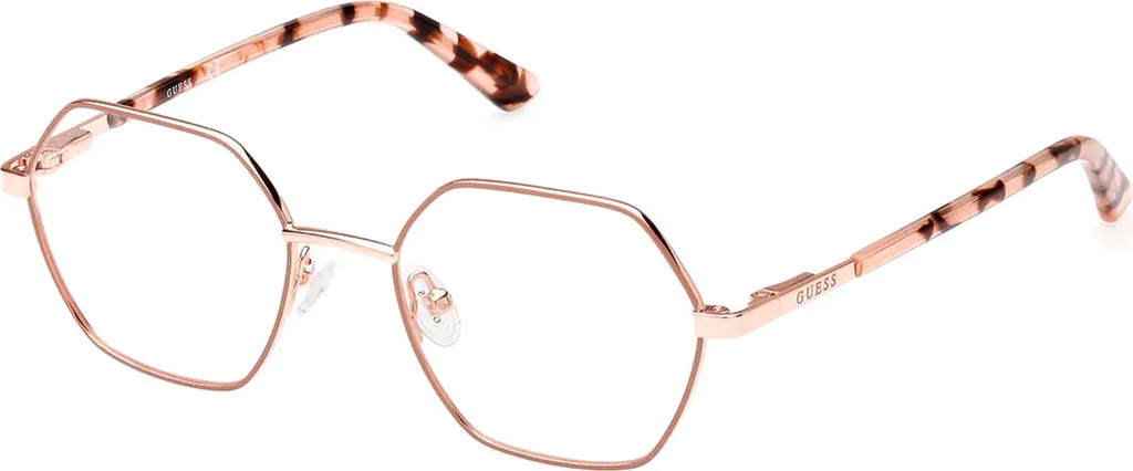 Lunettes Guess GU8275 Or Rose : monture légère et design femme raffiné