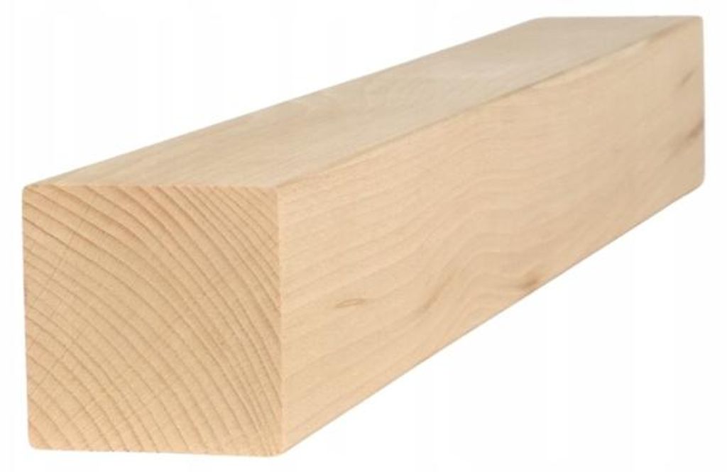 Piedino per mobili - 6x6x50 cm - Legno di faggio - Immagine del prodotto 