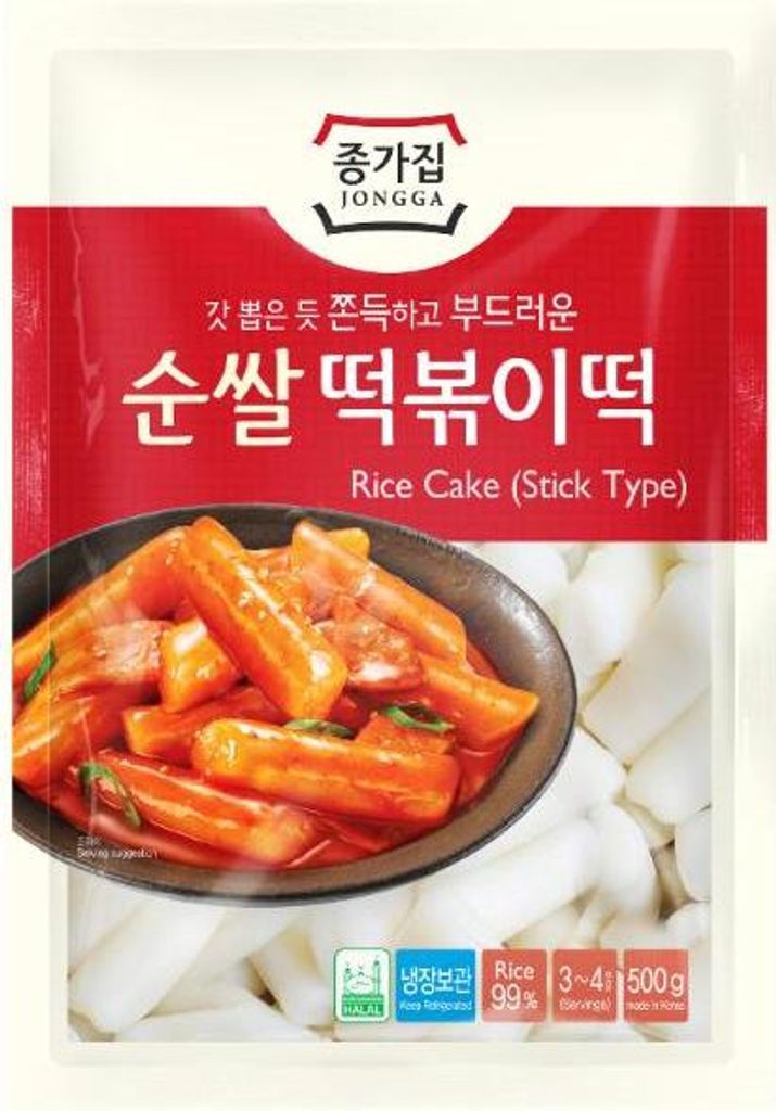 Jongga | Reisnudeln Für Tteokbokki - 500g - Koreanische Küche - Essstäbchen - 1 Stück