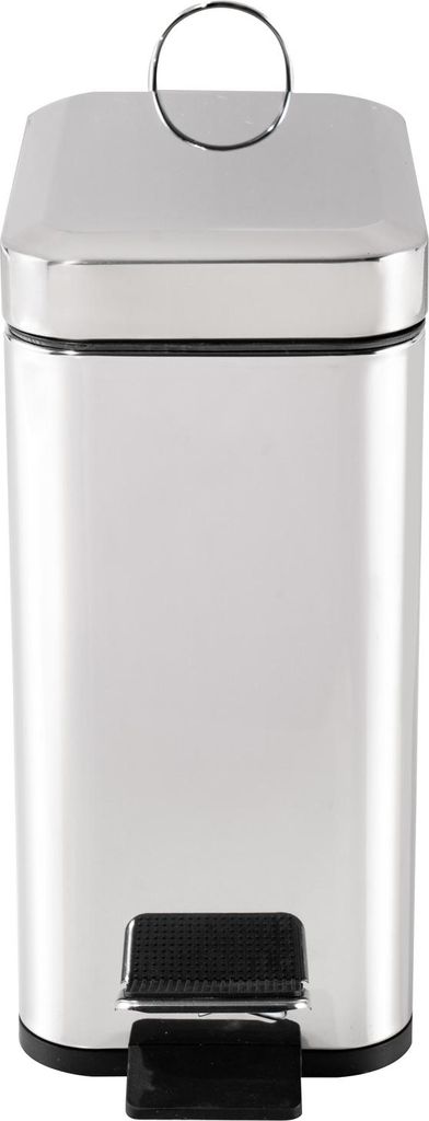 Pedalmülleimer Modern 5 Liter Silber