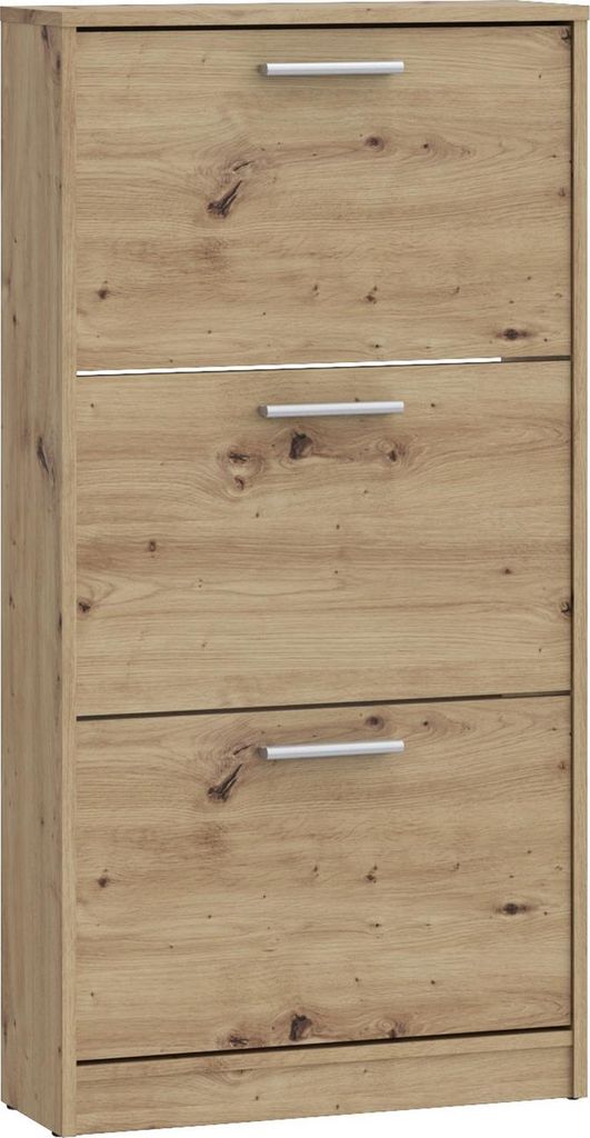 Furniture24 Schuhschränk Msa312-D78 Schikipper 58.2 X 115.5 X 20.4 Cm - Eiche Artisan