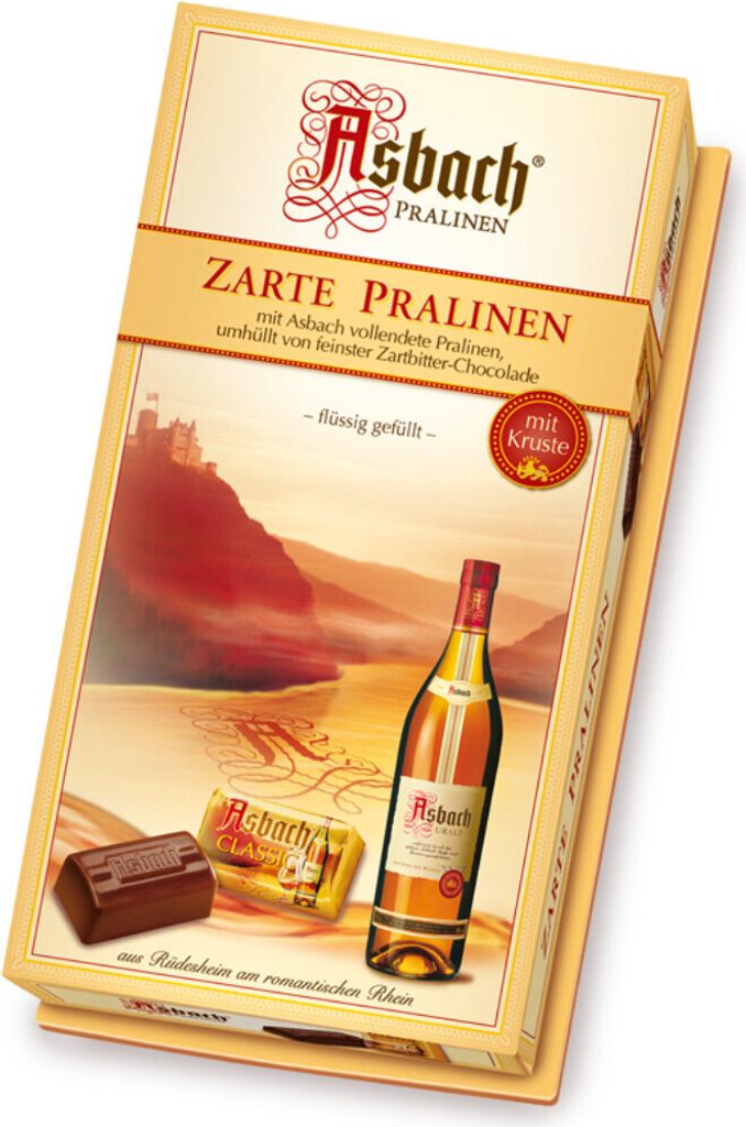 Asbach Zarte Pralinen mit Kruste flüssig gefüllt 125g 2er Pack