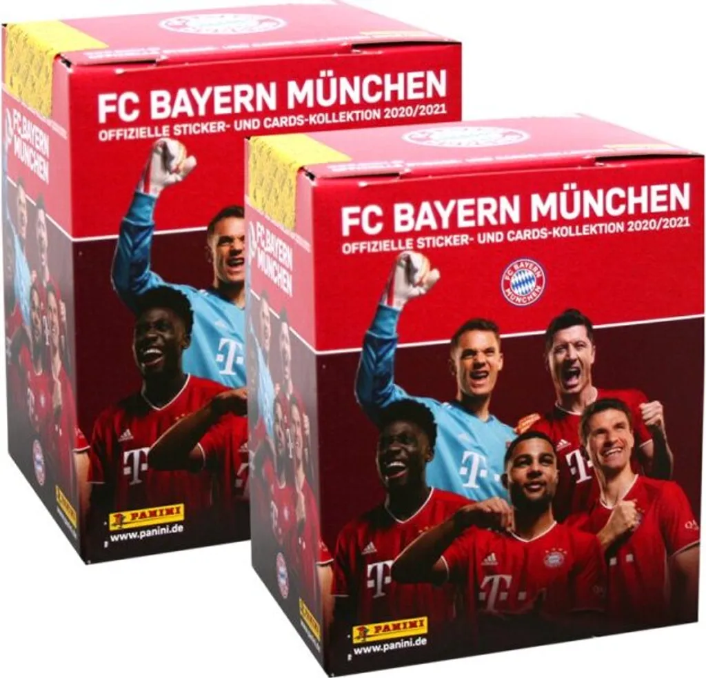 Boîte de 72 pochettes Panini FC Bayern München stickers et cartes 20/21