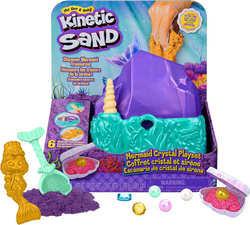 KINETICKÁ PIESKOVÁ SÚPRAVA MORSKÁ PANNA KRYŠTÁL Obrázok produktu