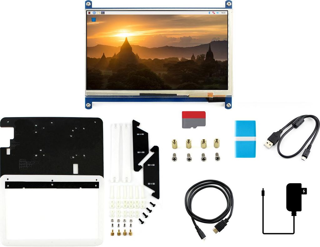 WaveShare 7inch Capacitive Touch LCD Display Kit without Raspberry Pi 4 Model B