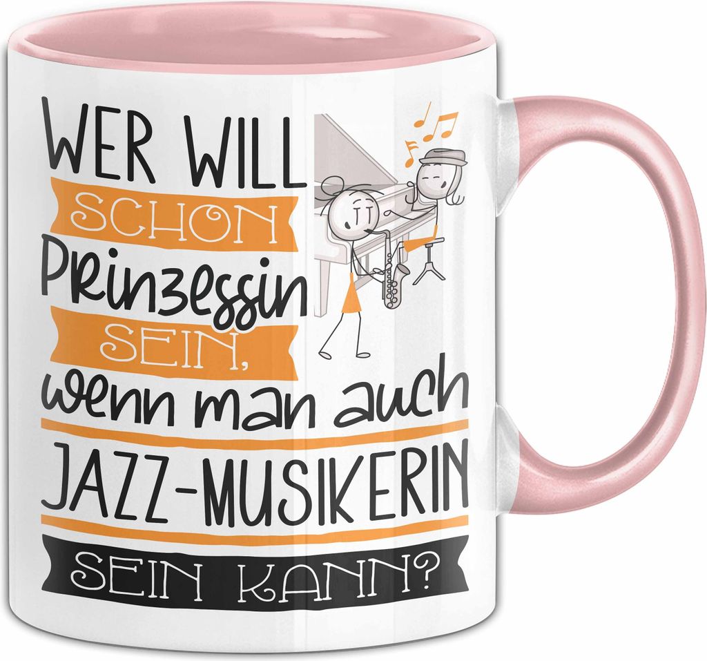 Jazz-Musikerin Tasse Geschenk Spruch Wer Will Schon Produktbild 