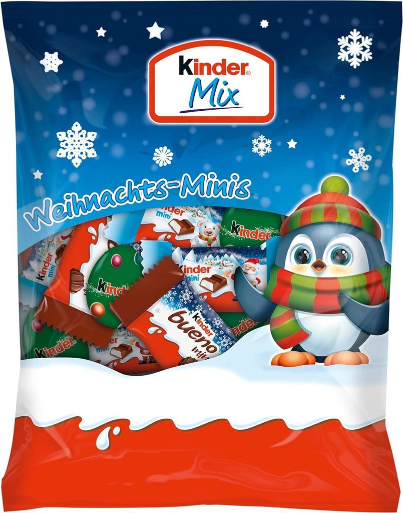 kinder 2532 Mix Beutel Weihnachts-Minis Schokolade 153,0 g Zdjęcie produktu 