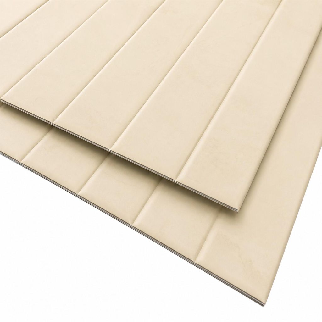 HOOZ 3D Wandpaneele Selbstklebend in Samtoptik – Gepolsterte Wandverkleidung zum Kleben – Für Wohn- & Schlafräume – 69x277cm Breit geripp...