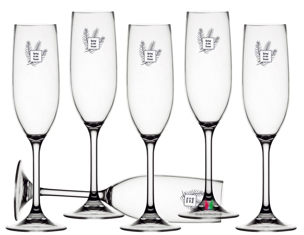 Lot de 6 flûtes à champagne incassables - Living Image du produit 