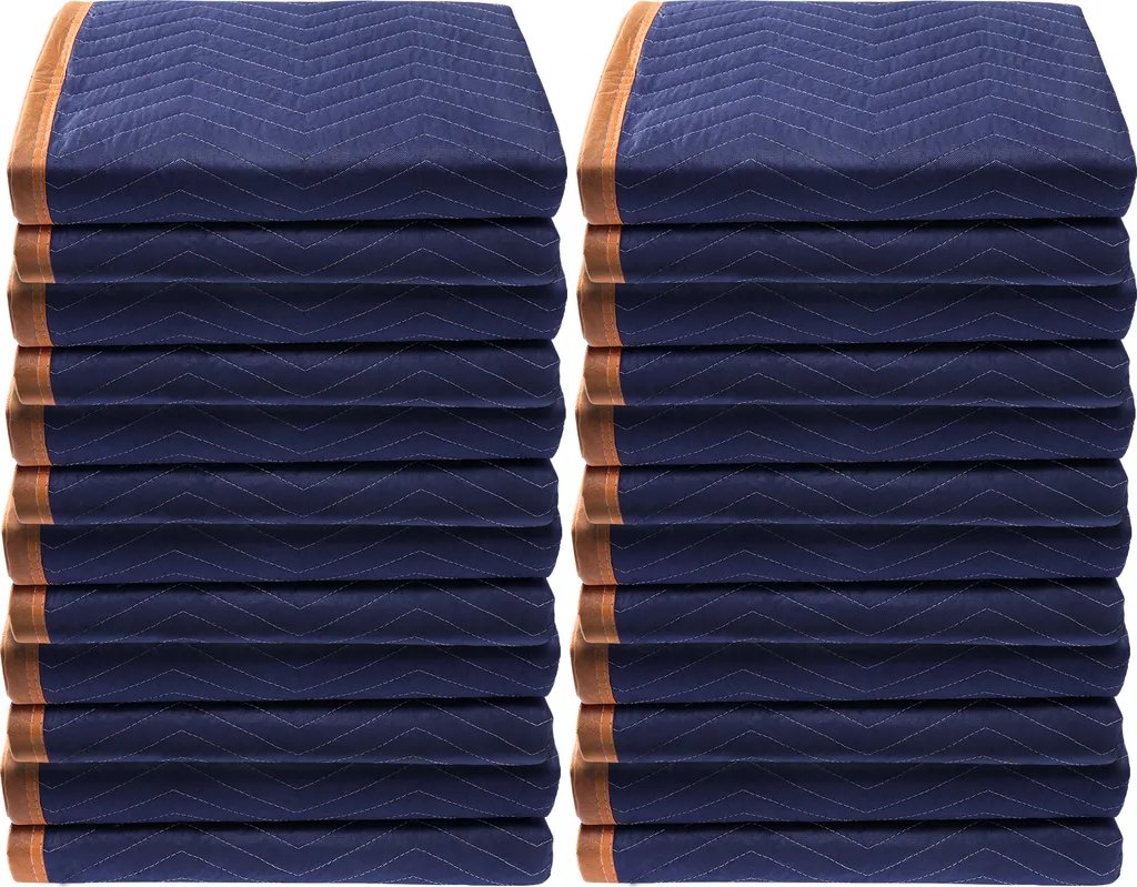 SucceBuy Couverture de Déménagement 182x203cm - Lot de 12 Bleues