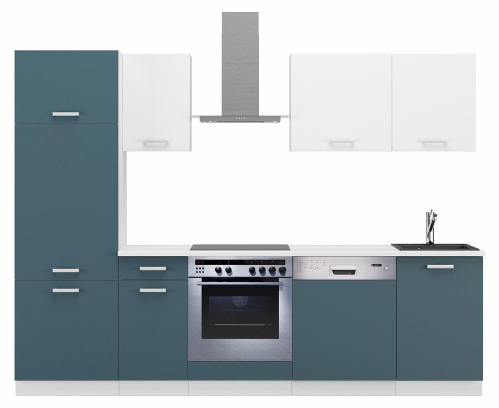 Küche Toni 270 cm Küchenzeile Küchenblock Singleküche Produktbild 