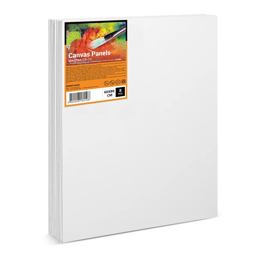 Set 8 Tele per Dipingere 60x80 cm ESENG - Cotone 280g Professionale