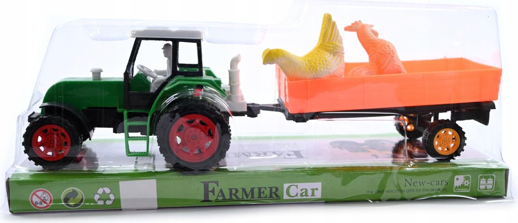 Traktor mit Anhänger Landwirtschaftliches Fahrzeug Produktbild 