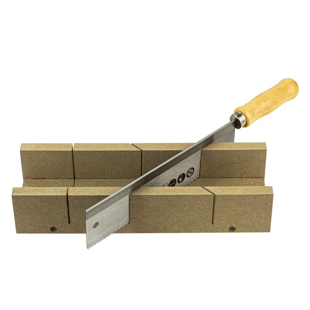 DEMA Feinsäge mit Holzgriff und Holz Schneidlade Produktbild 