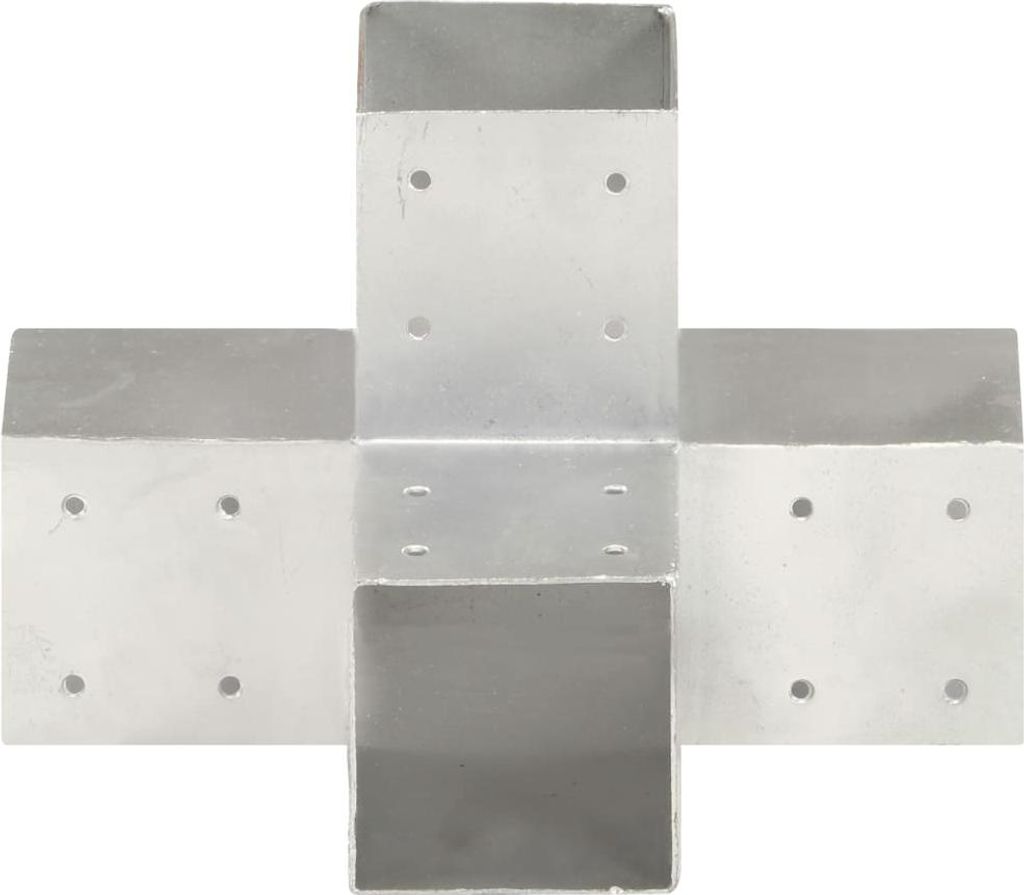 vidaXL Pfostenverbinder X-Form Verzinktes Metall 91 x 91 mm Produktbild 
