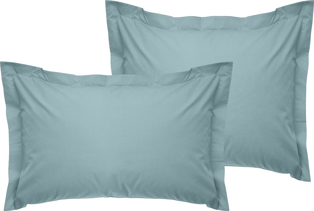 L'Essentiel Linge de Maison, Tonne Mavie - Lendell, Oxford-Kissenbezug-Set (2 Stück), 100 % BAUMWOLLE RANFORCE, Minze, 50 x 70+5 cm