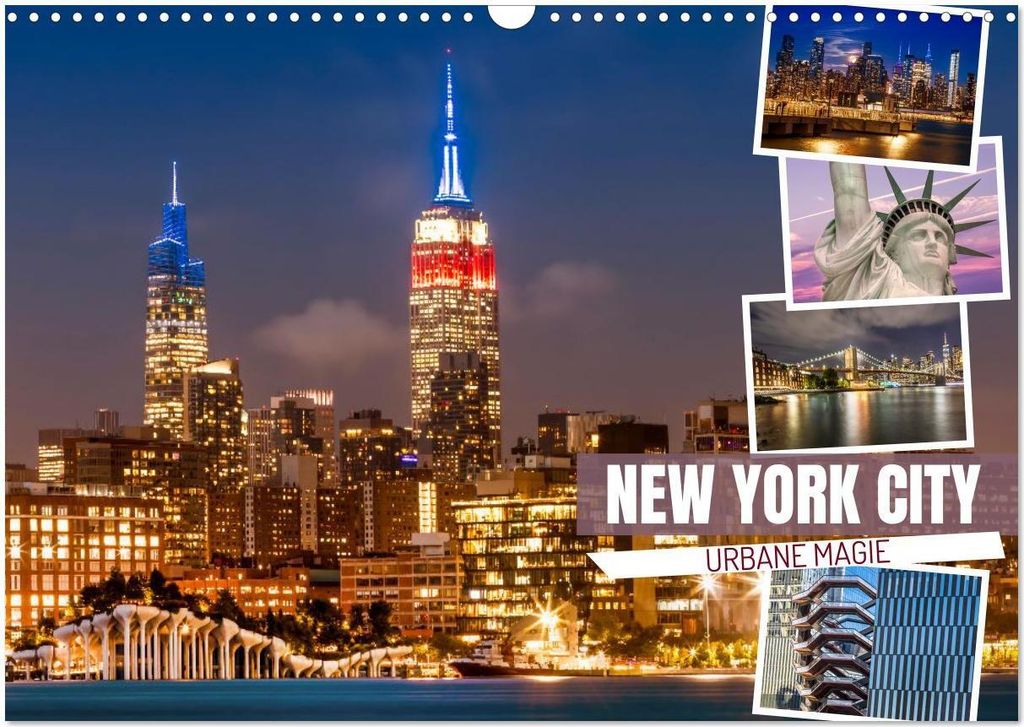 NEW YORK CITY Urbane Magie (Wandkalender 2026 DIN A3 quer), CALVENDO Monatskalender