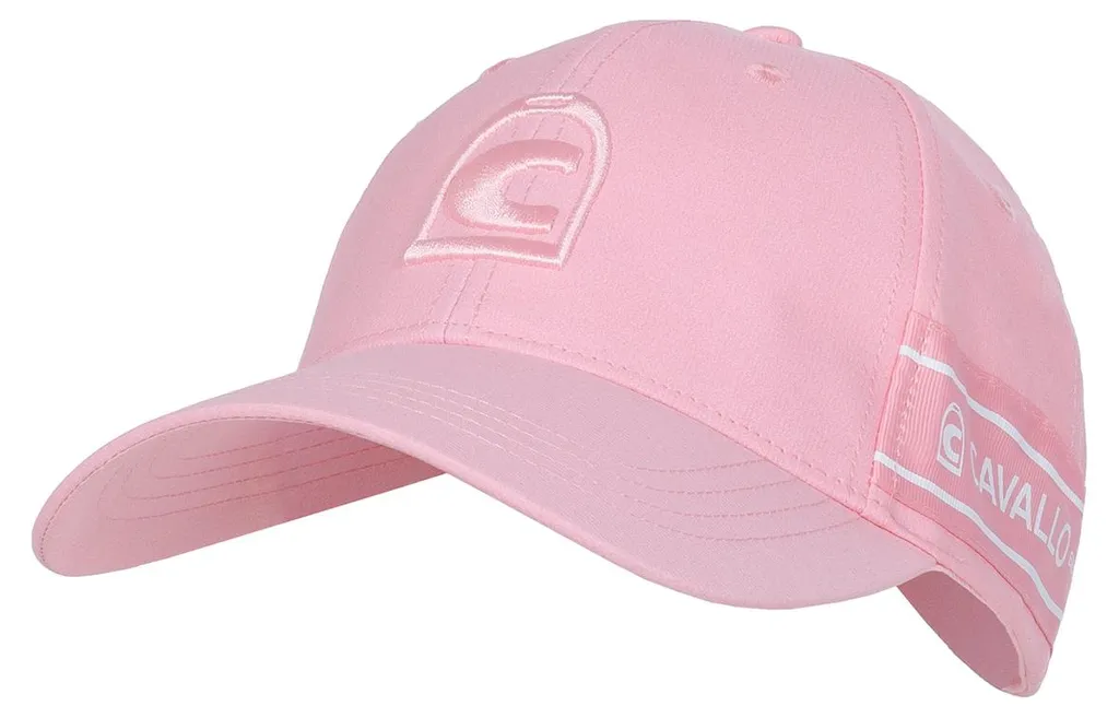 Casquette de sport rose poudré Cavallo FS 2026 réglable pour adultes