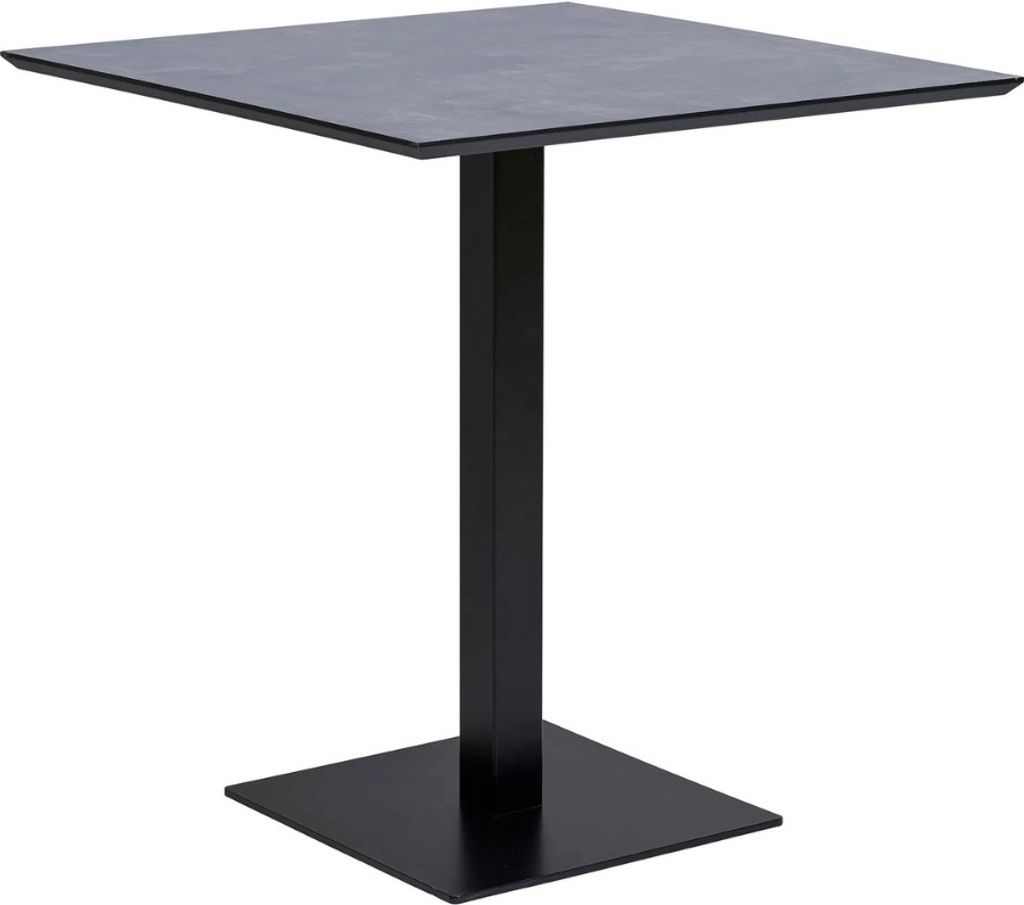 Moderner Esstisch CAFE 70cm schwarz Marmor-Look Metallgestell Bistro