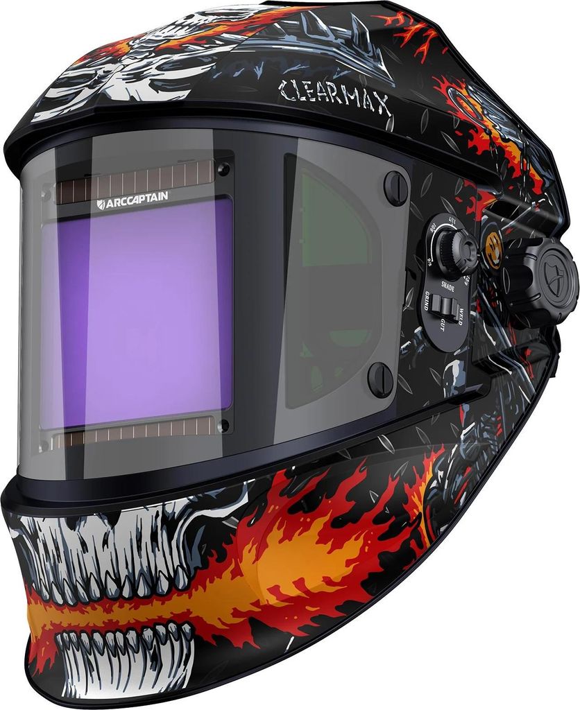 Schweißhelm / Schweißmaske - AR-WC038 - Automatik-Abdunklung - 180° Seitensicht - 4 Lichtbogensensoren - True-Color - 1/25000 s Umschaltzeit - F...