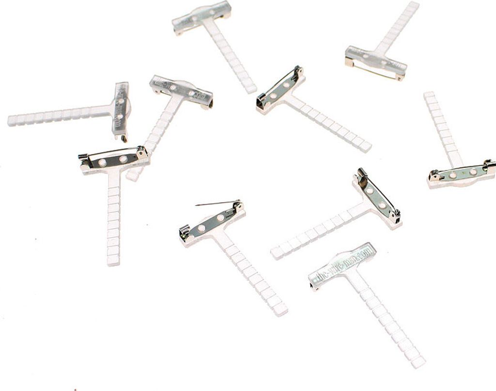 10 x Anstecknadel Anstecker Hochzeit Corsage Revers Clip Pin Corsageclip