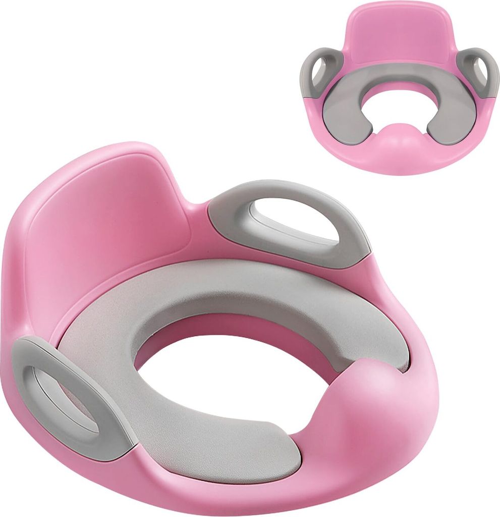 JOIEYOU Toilettensitz Kinder Toilettenaufsatz mit PolyurethanGepolstert und Spritzschutz WC Sitz Klositz Toilettentrainer Sitz für Kinder 1-7 Jahr...