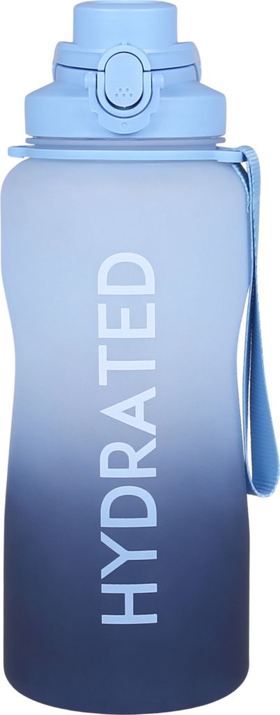 Blaue Plastikflasche/Trinkflasche mit Mundstück 2,3 l