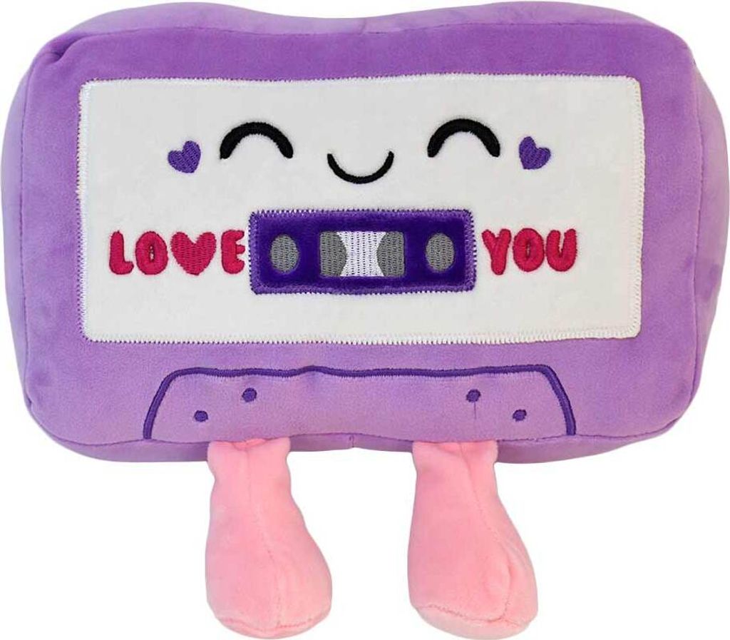Retro Kuscheltier Kassette kawaii - ca. 25 cm