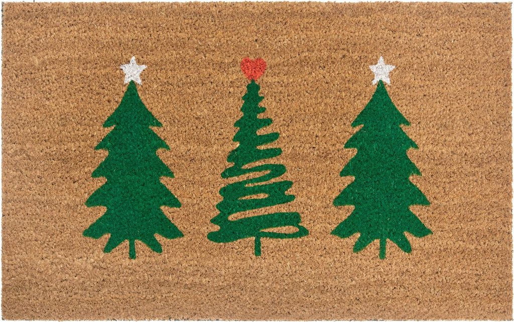 NYVI Fußmatte Christmas - Rutschfest, Hygienisch, Leicht zu Reinigen, für Innen und Außen - Fußabtreter Schmutzfangmatte - 45x75 cm Rechteckig ...