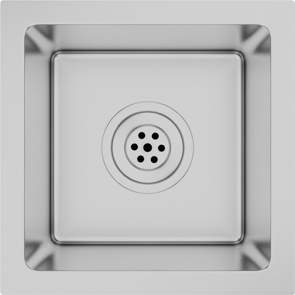 vidaXL Lavello artigianale da incasso in acciaio inox Immagine del prodotto 