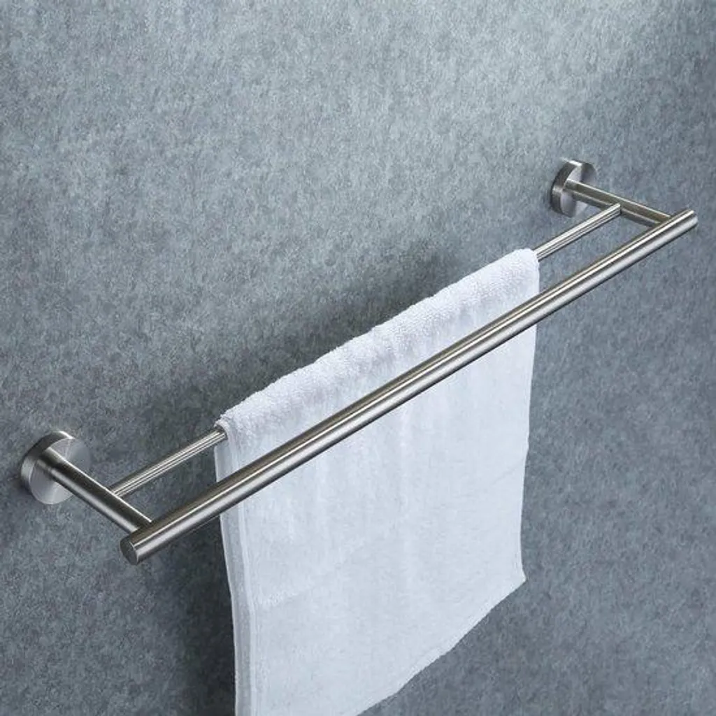 Porte-serviettes double inox : évitez l'humidité et gagnez de la place