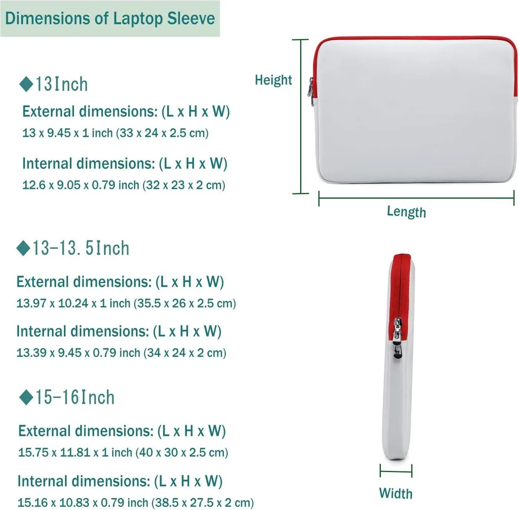 Housse de protection tablette 13,5 pouces anti-rayures blanc rouge