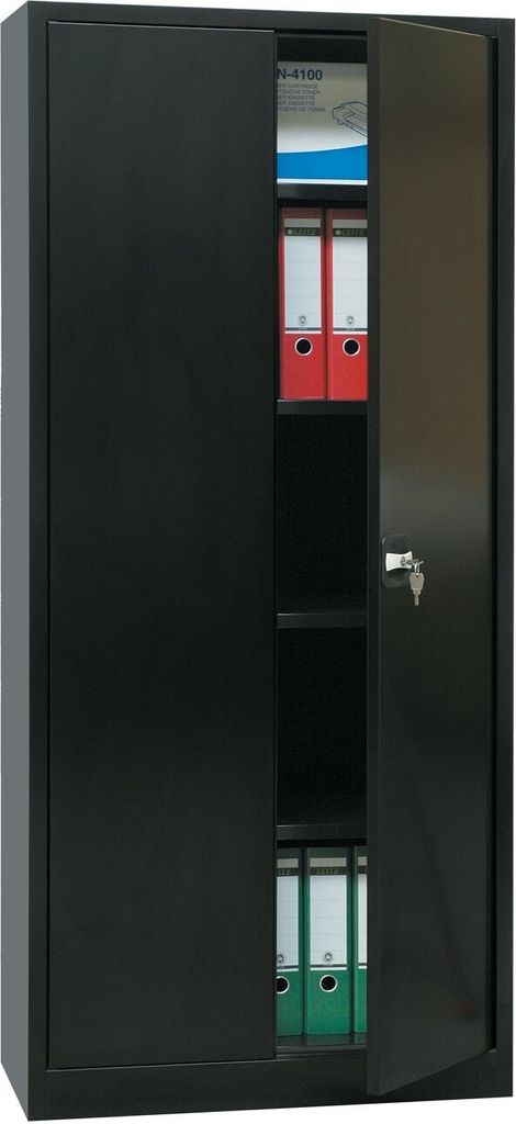 Aktenschrank Stahlschrank Metall Lagerschrank Flügeltürschrank 195x92x42 530349