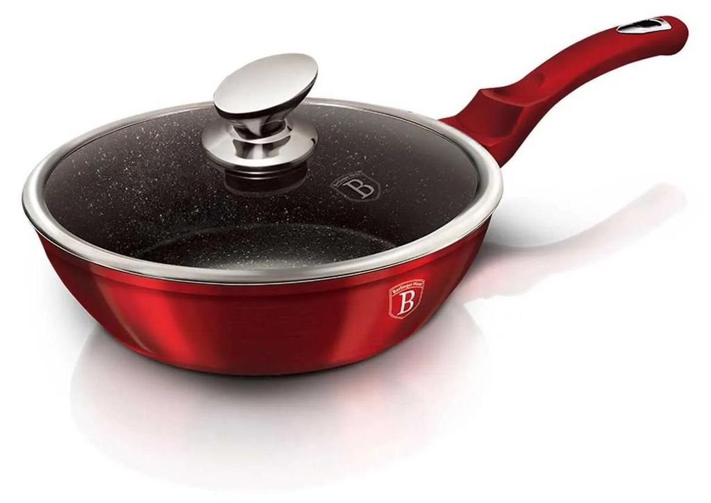 Berlinger Haus BH-1259 Burgundy Metallic LINE Bratpfanne, Produktbild 