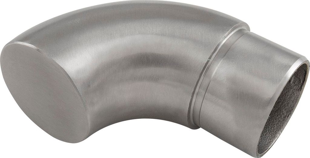 ECONOMY Handlauf Endstück für Rohr ø 42,4 x 2,0 mm,Edelstahl geschliffen V2A