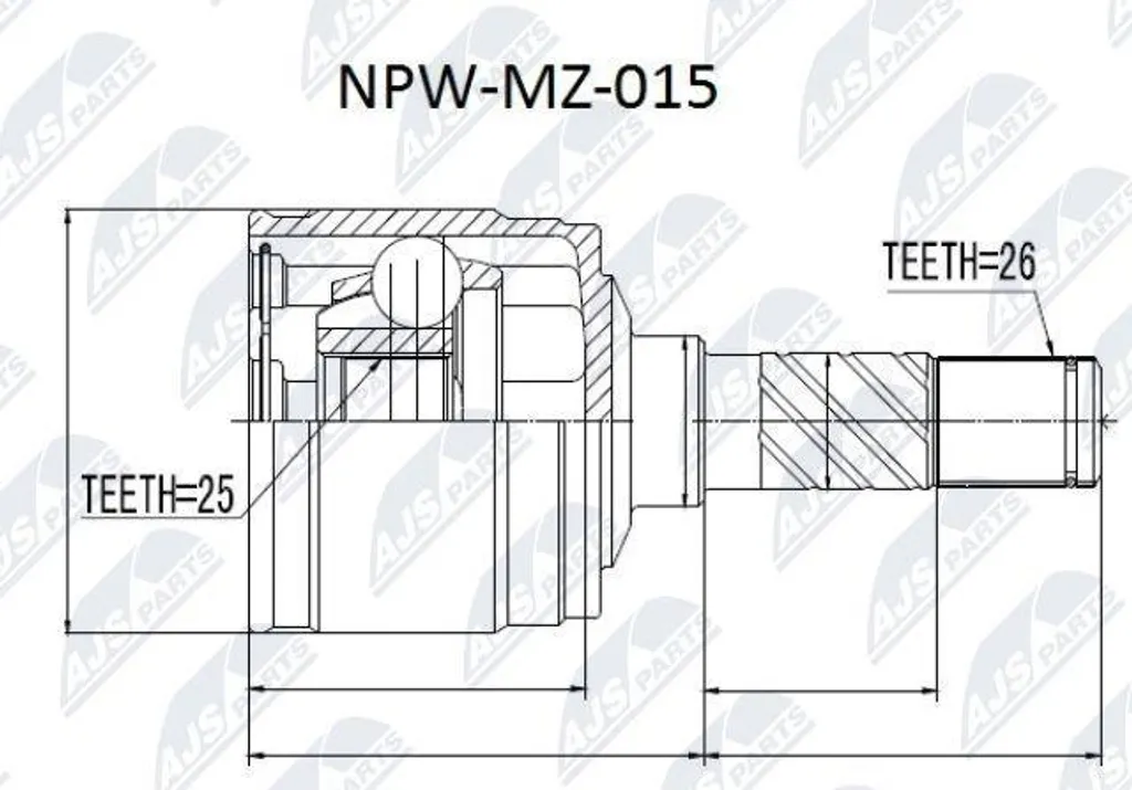 Kit joints de transmission renforcé avec soufflet étanche GDC156