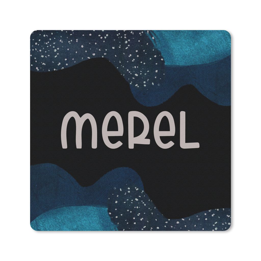 MuchoWow Mauspad Mousepad Merel - Pastell - Mädchen 30x30 cm - Mousepads - Maus Mat - Pad - Mausunterlage - Gaming