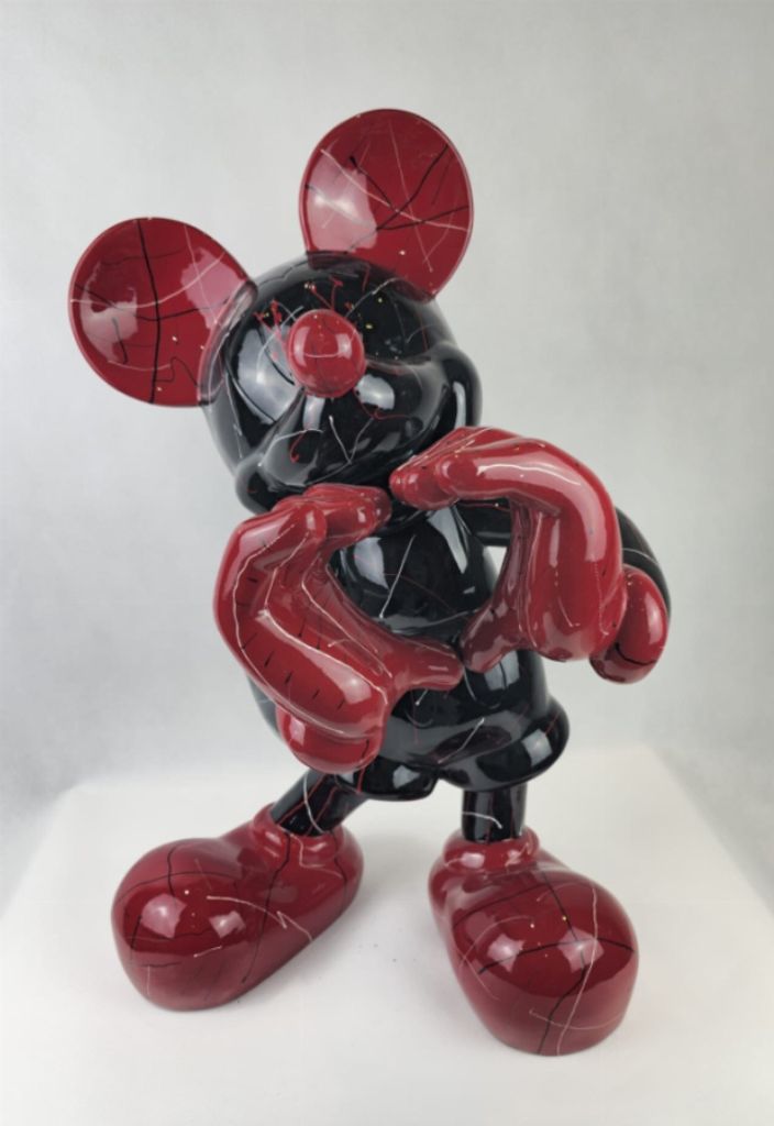 Mickey Darth Vader 60cm hoch Dekorationsfigur/Werbefigur - GFK - verkleinert - für draußen