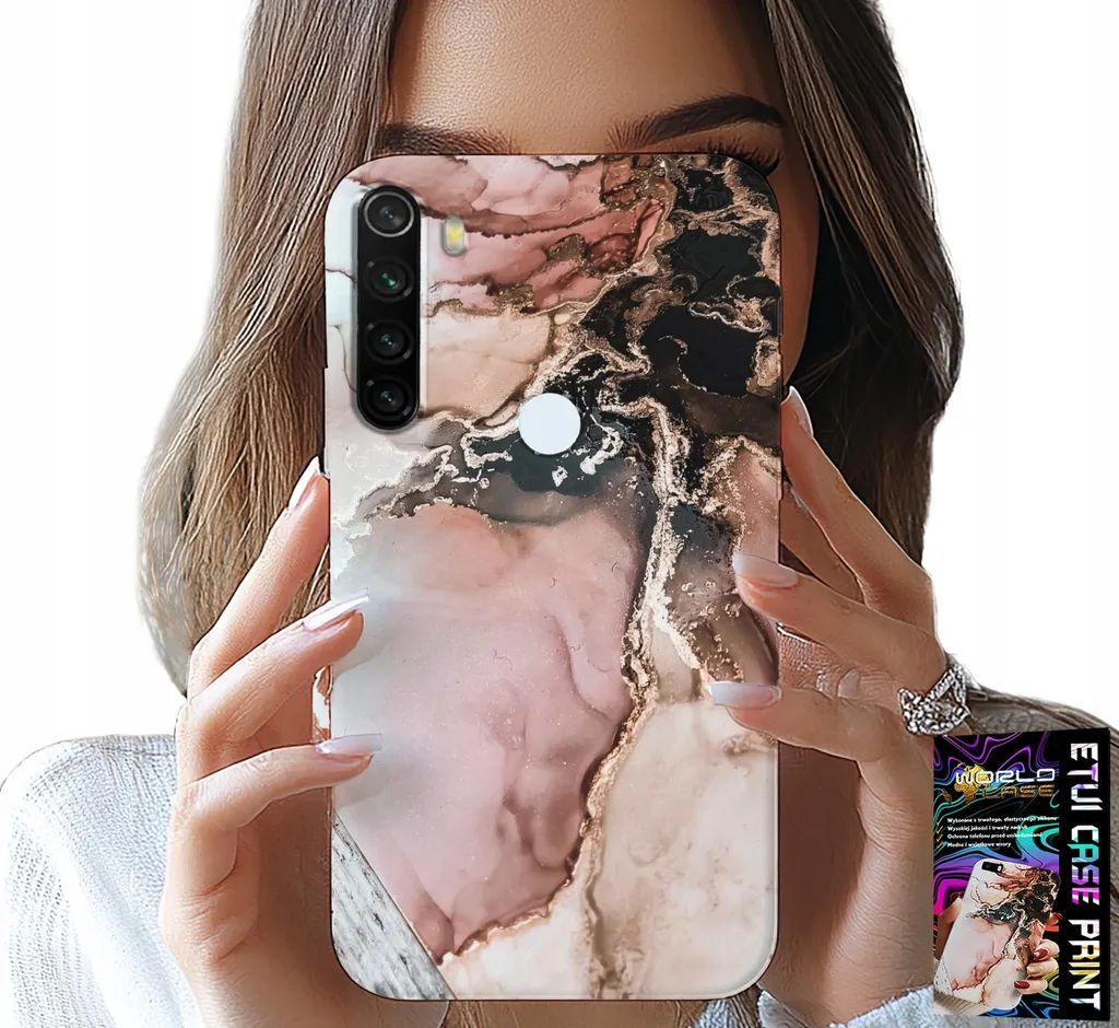 Custodia Elegante Xiaomi Note 8T Marmo - Vetro Temperato Luxury Edition