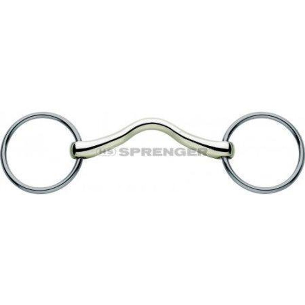 Sprenger CM Stangengebiss 16 mm starre Stange mit Zungenfreiheit Sensogan, Größe:120 mm