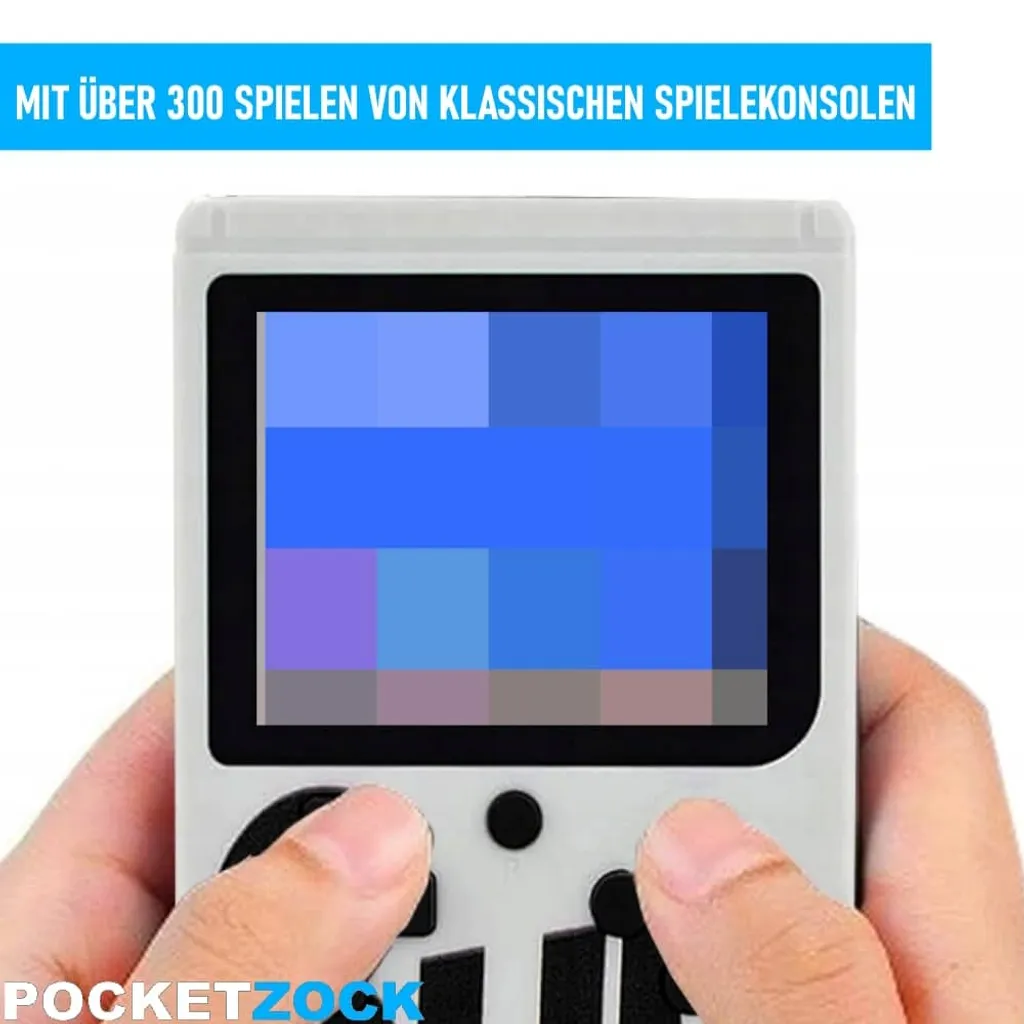 POCKETZOCK Console Portable Rétro Mini 400 Jeux pour Voyage/Trajet