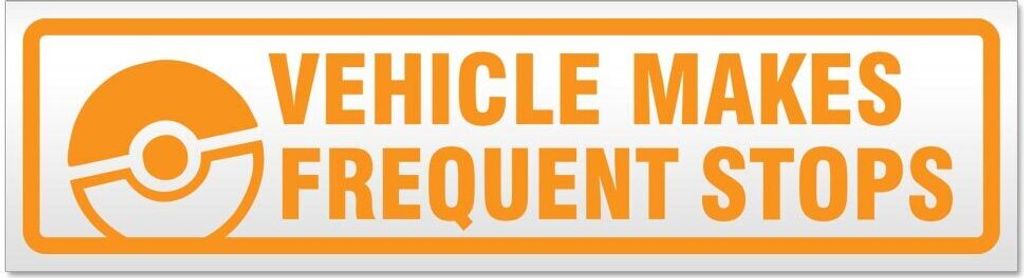 Kiwistar Frequent Stops Catch Magnetschild Schild magnetisch - 20cm Orange - Magnetfolie für Auto PKW Kfz