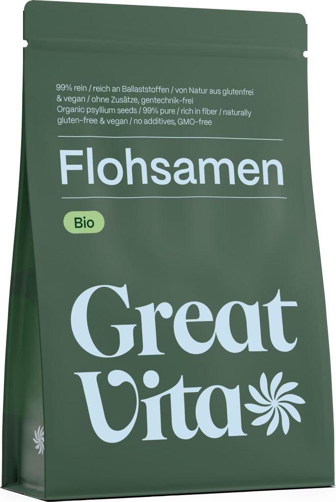 GreatVita ganze Flohsamen 1000g, 99% rein | aus Produktbild 