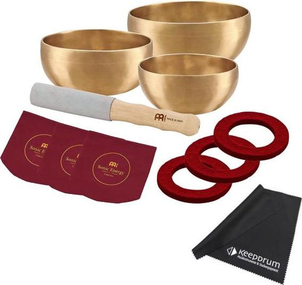 Meinl Sonic Energy Bronze Klangschalen Set mit Tuch