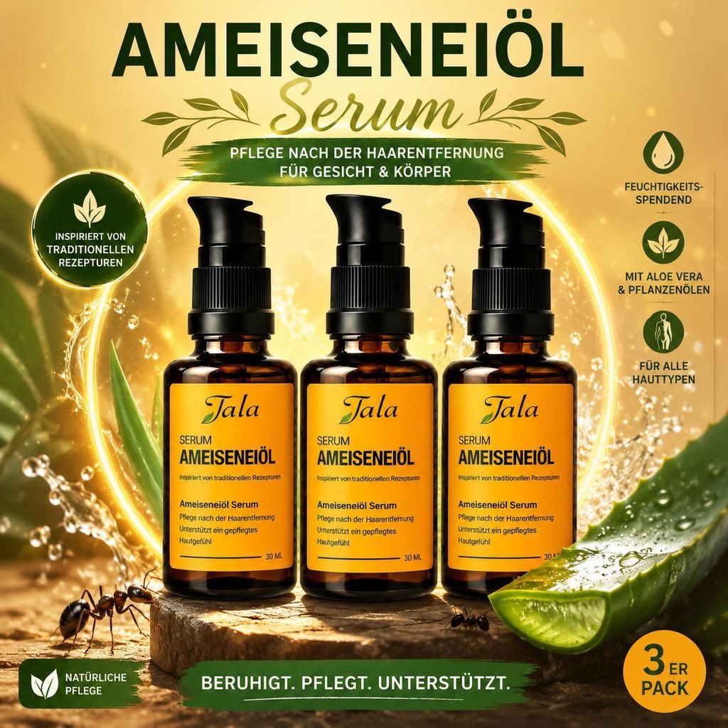 TALA Ameiseneiöl Serum 30 ml (3er Pack)– Pflegeöl nach der Produktbild 