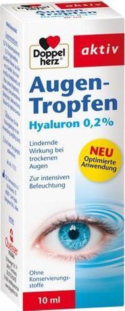 Krople do oczu Double Heart Hyaluron 0,2% 10 ml Zdjęcie produktu 