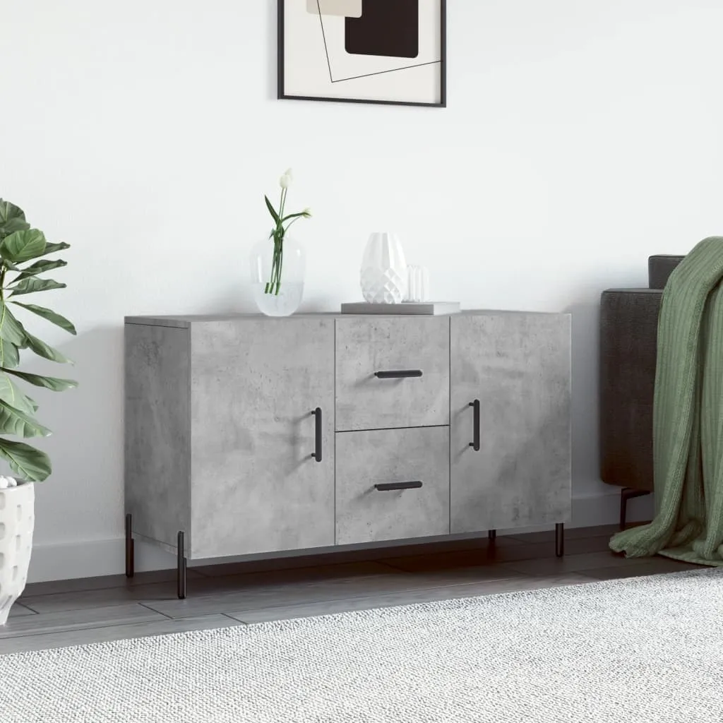 Credenza Moderna vidaXL Grigio Cemento 100 cm Legno Ingegnerizzato
