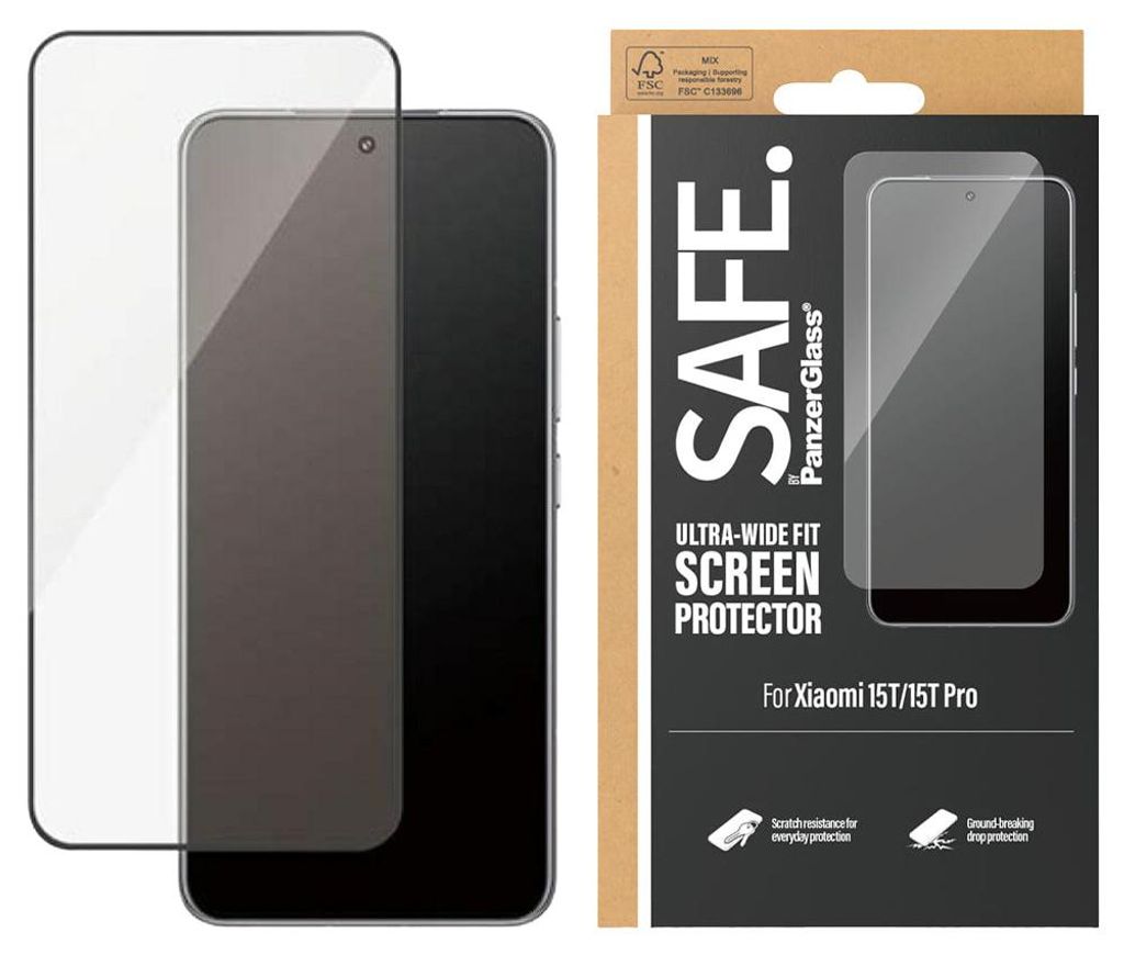 PanzerGlass SAFE. by ® Displayschutz Xiaomi 15T | 15T Pro | Produktbild 